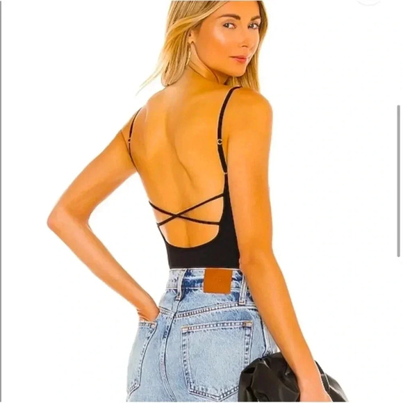 Free People Tops - Free People Strappy Basique Bodysuit - black small